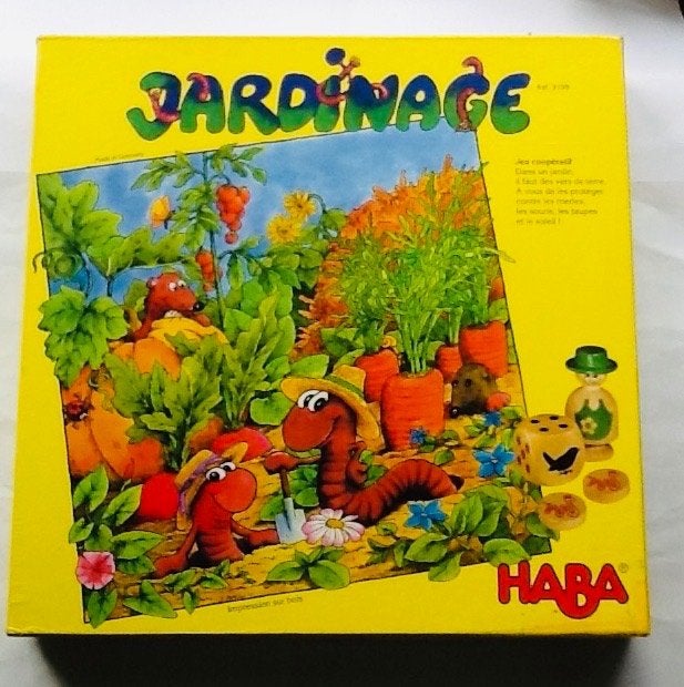 Jardinage ou VERT LE VER DE TERRE de Haba 1992, Enfants & Bébés, Enlèvement ou Envoi, Comme neuf