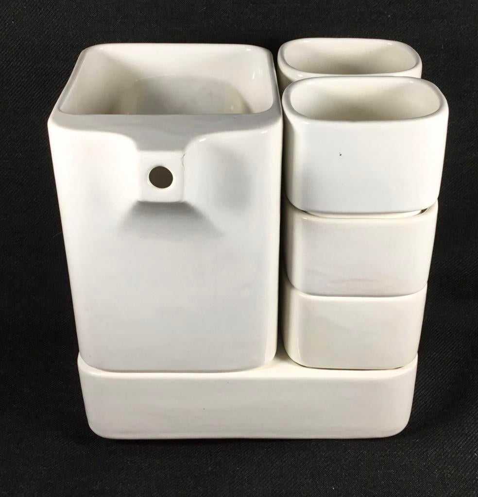 Vintage modernist design punch apero set Sarreguemines, Verzamelen, Ophalen of Verzenden, Huis en Inrichting