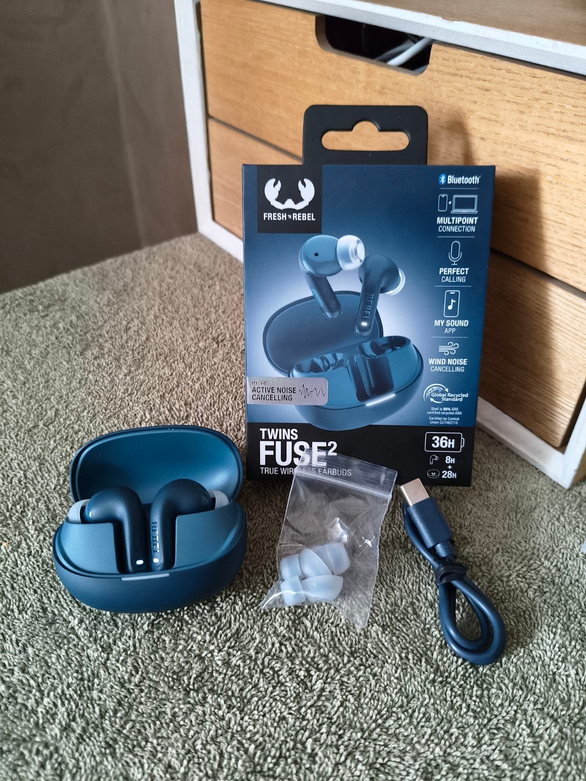 Fresh Rebel Twins Fuse 2, TV, Hi-fi & Vidéo, Neuf, Autres marques, Bluetooth, Intra-auriculaire