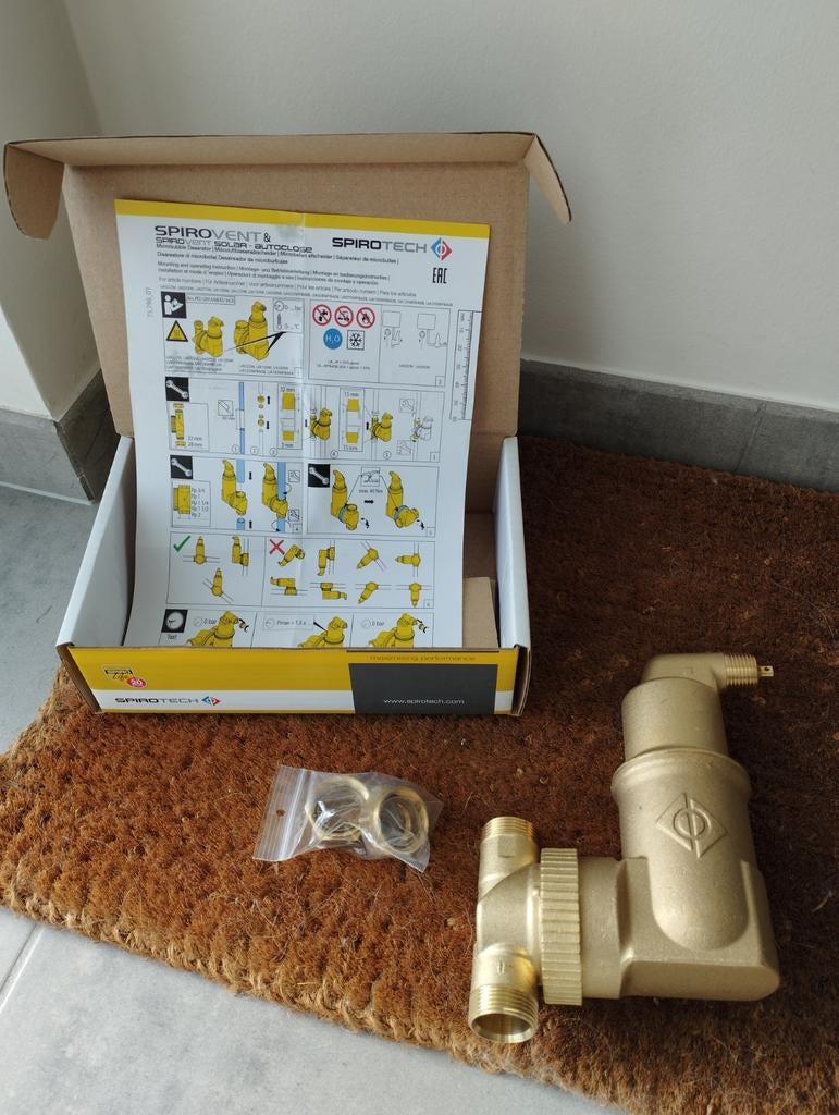 Spirotech automatische ontluchter. Nieuw., Doe-het-zelf en Bouw, Ophalen of Verzenden