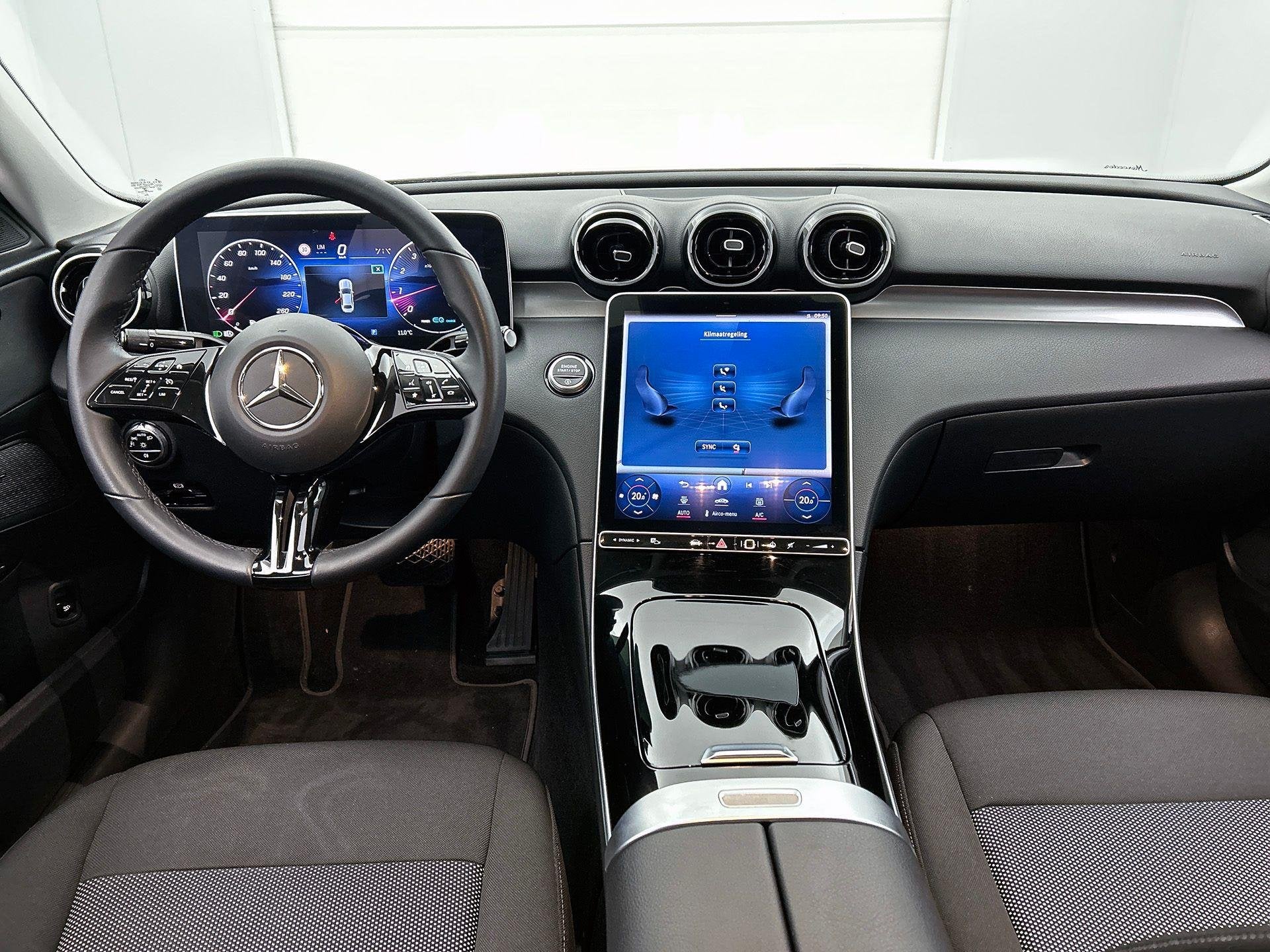 Mercedes-Benz C-Klasse 180 Berline Business Line Dodehoekass, Auto's, Automaat, 4 deurs, Zwart, 4 cilinders