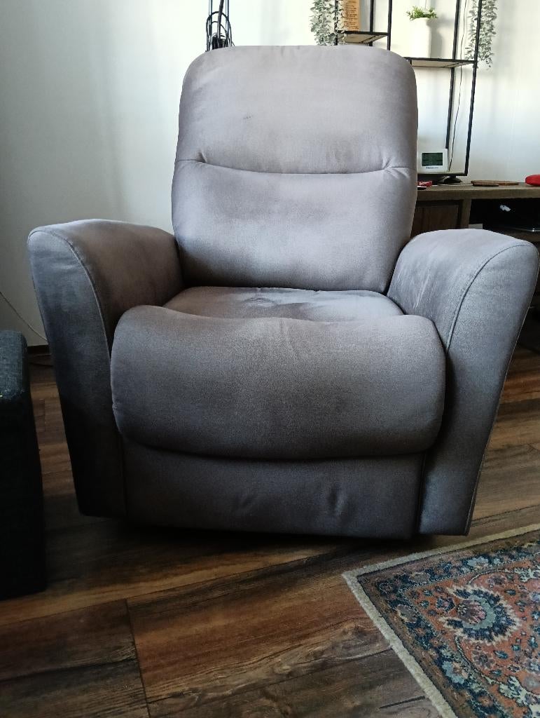 Te koop relax fauteuil, Huis en Inrichting, Fauteuils, Ophalen, 75 tot 100 cm, Zo goed als nieuw, Stof