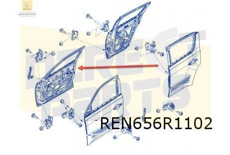 Renault R4 (6/25-) portier Rechts voor Origineel! 801003689R, Autos : Pièces & Accessoires, Neuf, -, Renault, -