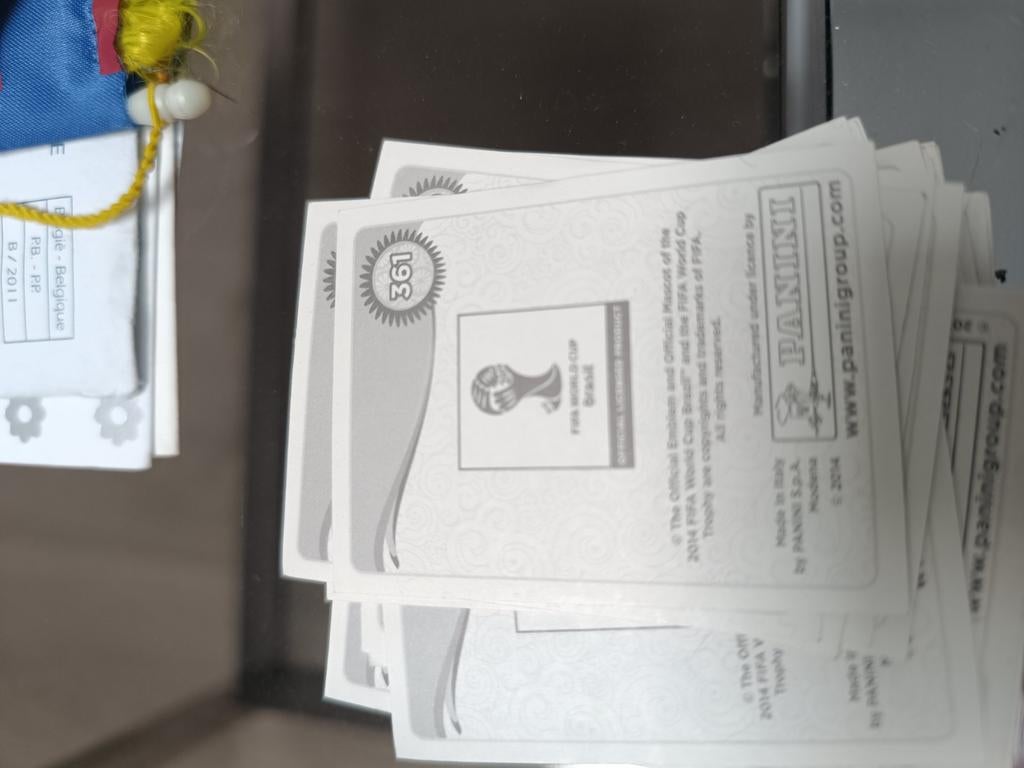 Panini sticker van Wk en Euro, Ophalen