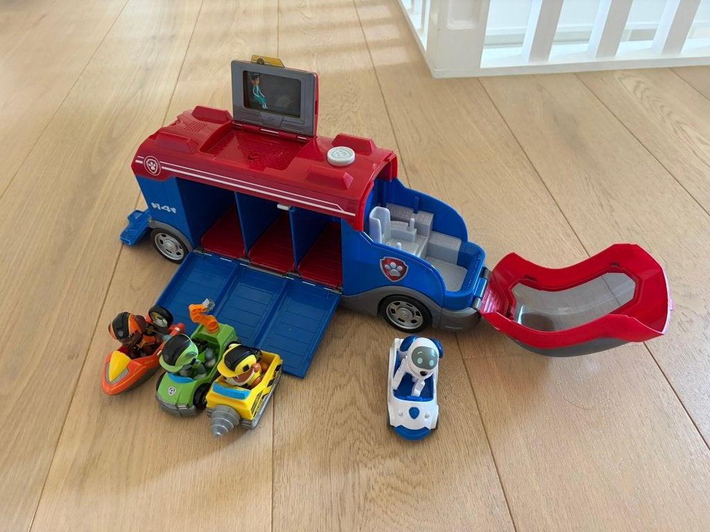 Paw patrol mission cruiser met autootjes en figuurtjes, Kinderen en Baby's, Speelgoed |Speelgoedvoertuigen, Ophalen of Verzenden