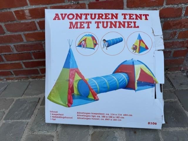 Avonturentent met tunnel, Kinderen en Baby's, Ophalen, Gebruikt, Kunststof