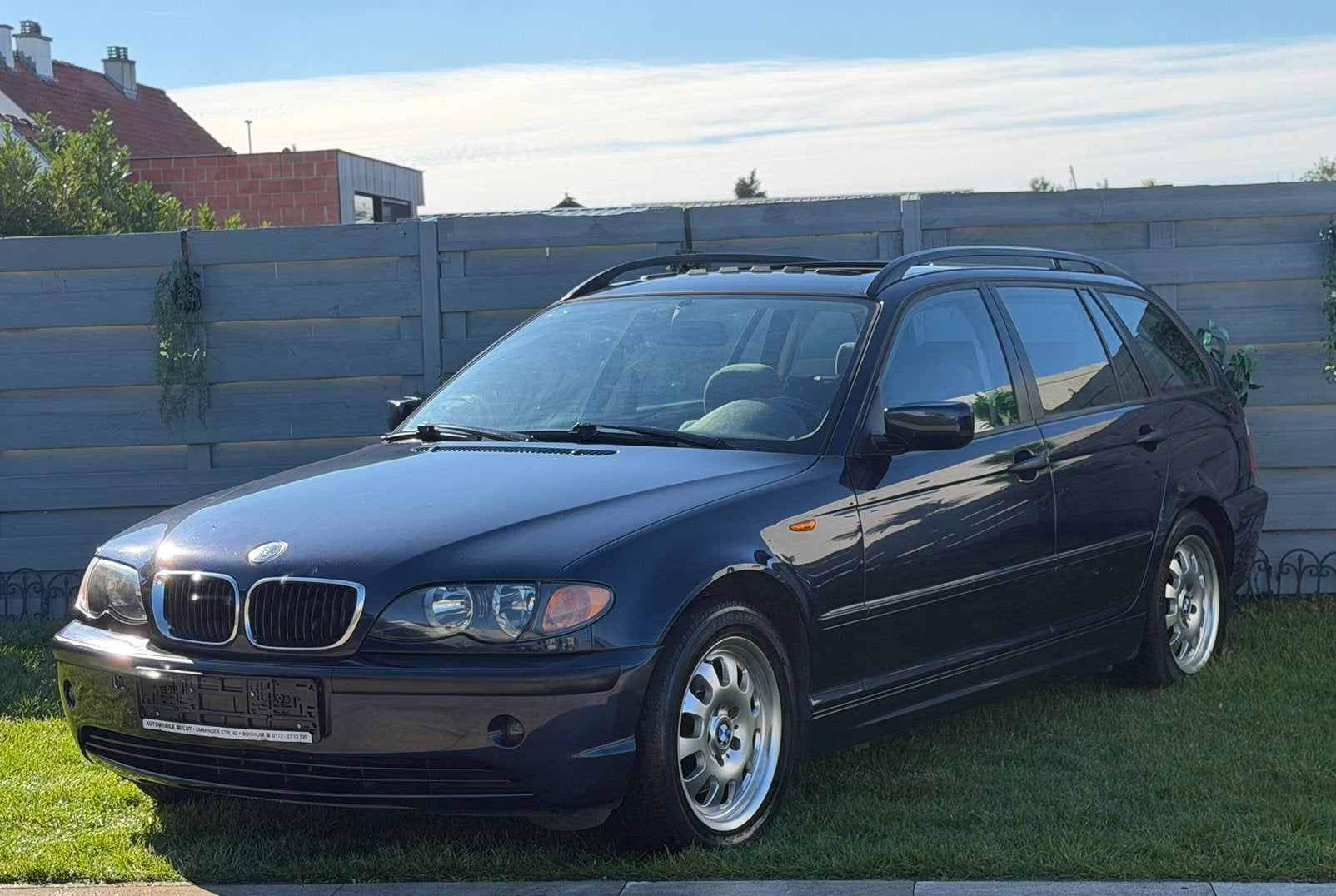 Bmw 316i break AUTOMAAT 1.8 benzine 2004., Auto's, Automaat, Stof, Blauw, Elektrische ramen