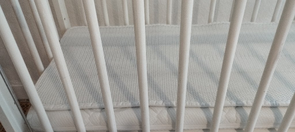 Co-sleeper petite Amelie 3 standen + matras 40/90+aerosleep, Enlèvement, Comme neuf, Matelas