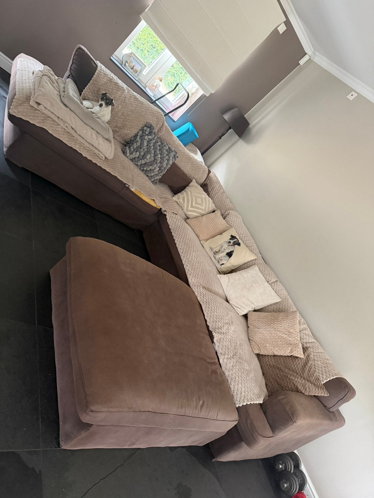 Fauteuil d'angle GRATUIT à récupérer, Maison & Meubles, 75 à 100 cm, Hoekzetel hoevestijl, 300 cm ou plus, Quatre personnes ou plus