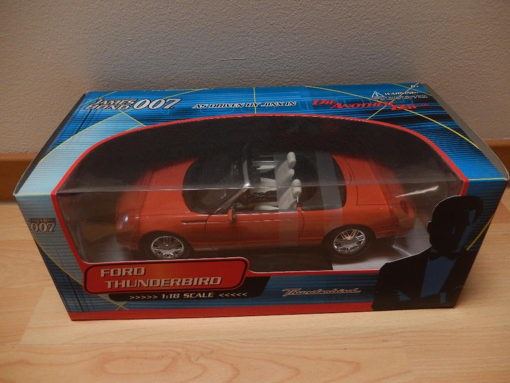 Ford Thunderbird James Bond 1/18 Beanstalk, Hobby & Loisirs créatifs, Voitures miniatures | 1:18, Neuf, Autres marques, Enlèvement ou Envoi