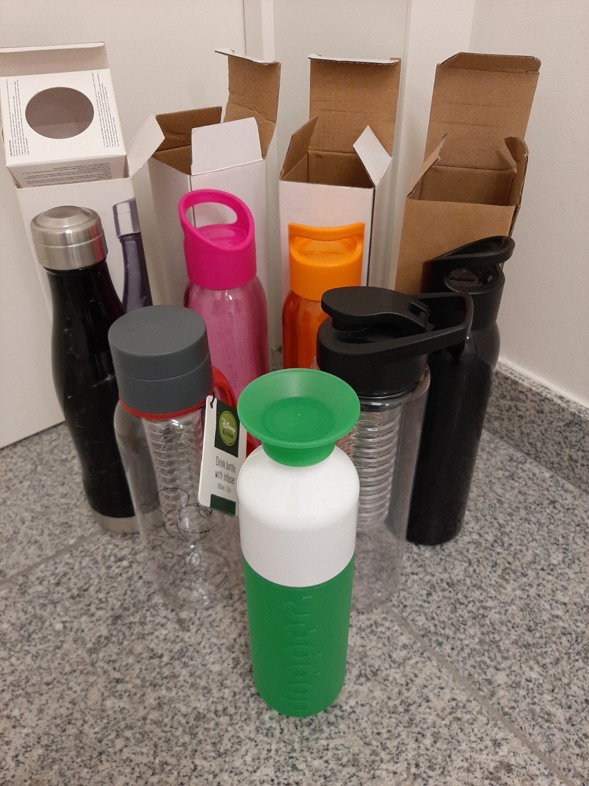 verschillende drinkbussen waterflessen  nieuw weg is weg, Ophalen of Verzenden