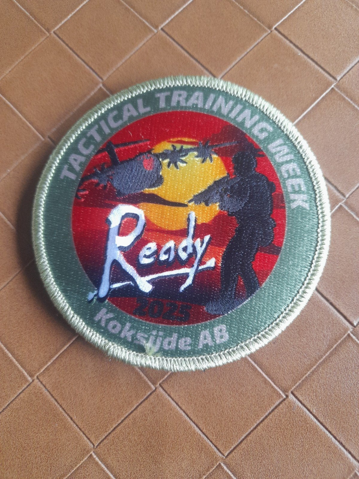 Patch tactical training week A400M, Ophalen of Verzenden, Zo goed als nieuw, Patch, Badge of Embleem