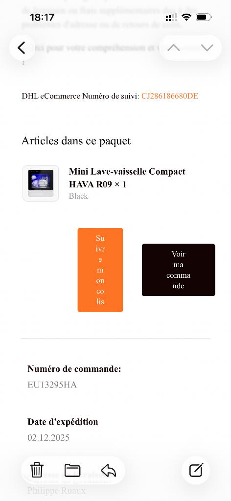 Mini lave-vaisselle Hava R09, Elektronische apparatuur, Vaatwasmachines, Ophalen, Minder dan 85 cm, Tussenbouw, Nieuw