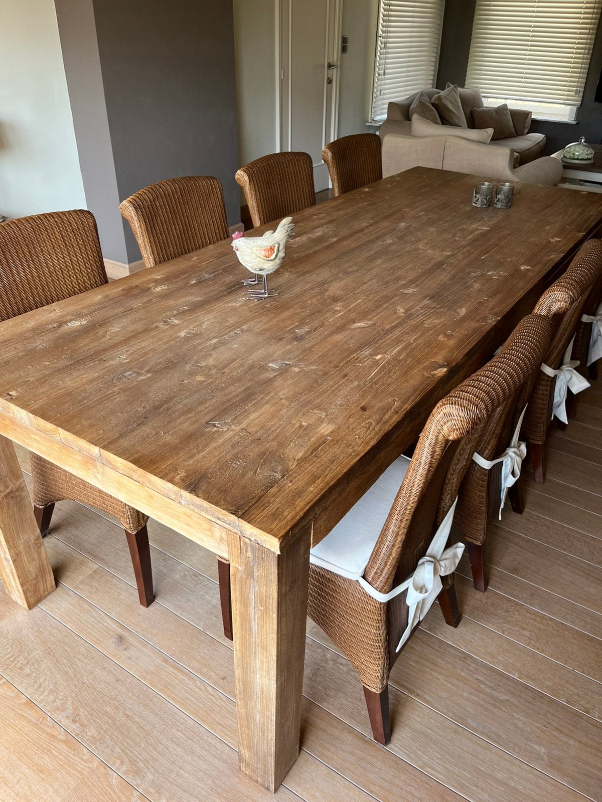 table à manger, Maison & Meubles, Teck, Comme neuf, Enlèvement, 50 à 100 cm