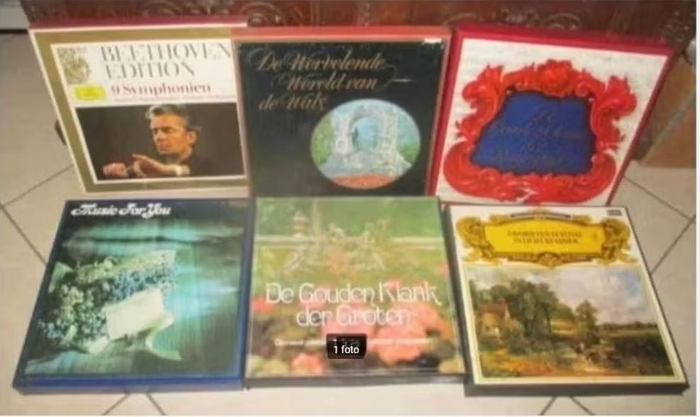 6 coffrets contenant 54 albums classiques, LP, Enlèvement ou Envoi, Comme neuf, Romantique