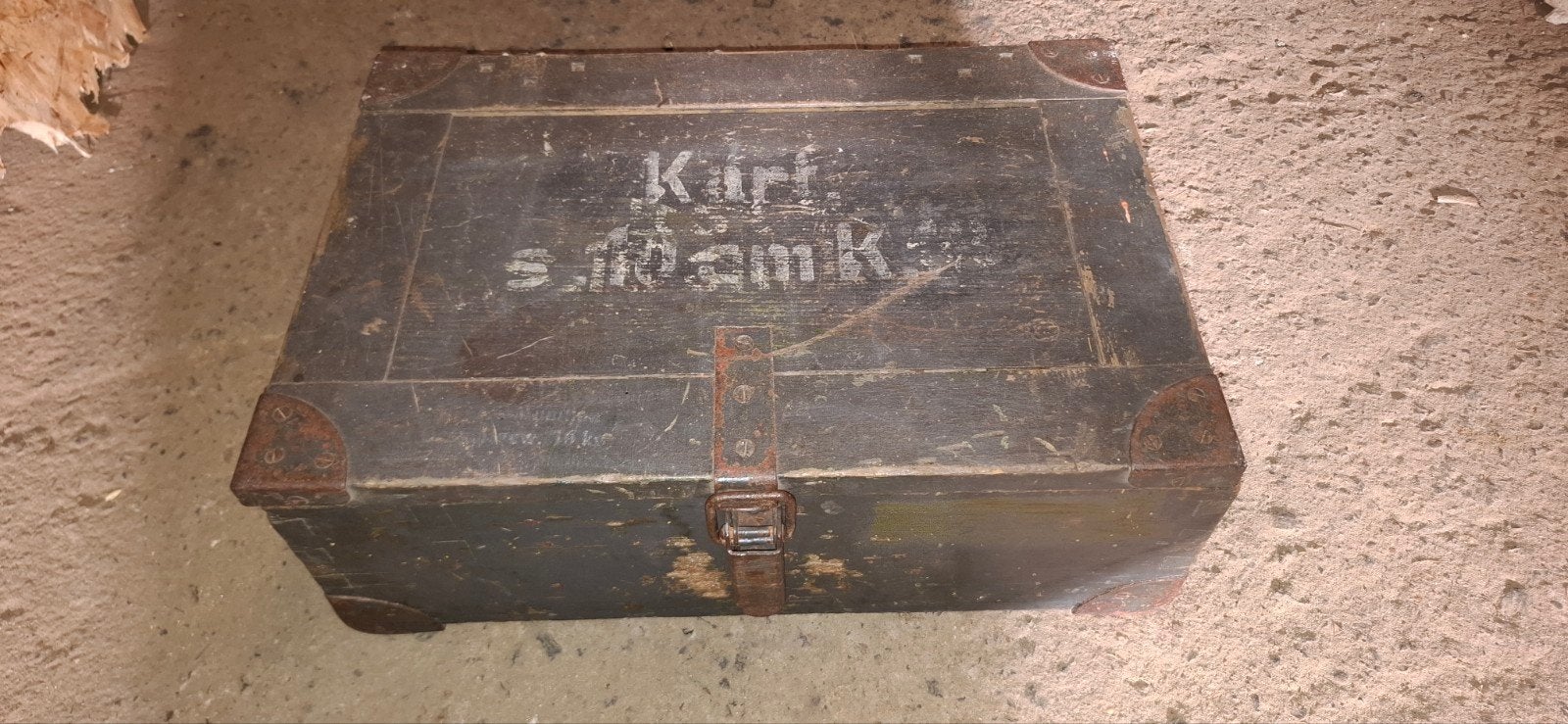 Duitse kist wo2 k18 10cm, Ophalen of Verzenden