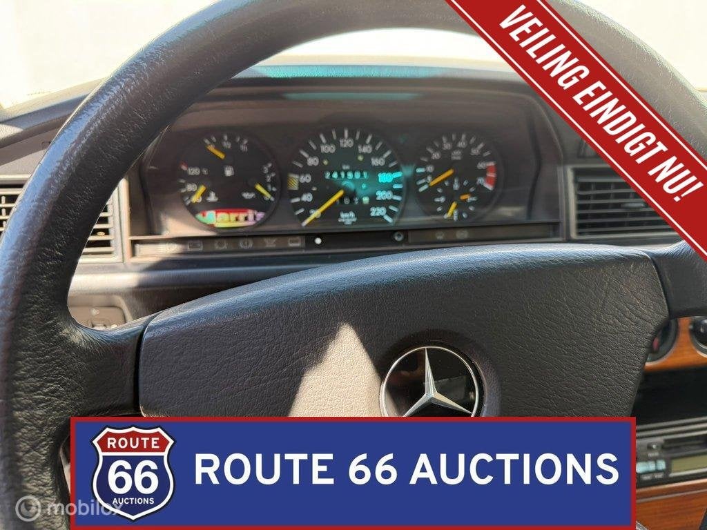 Mercedes-Benz 190 E 1.8 | 1992 | Route 66 Auctions, Zwart, Mercedes-Benz, Bedrijf, Handgeschakeld