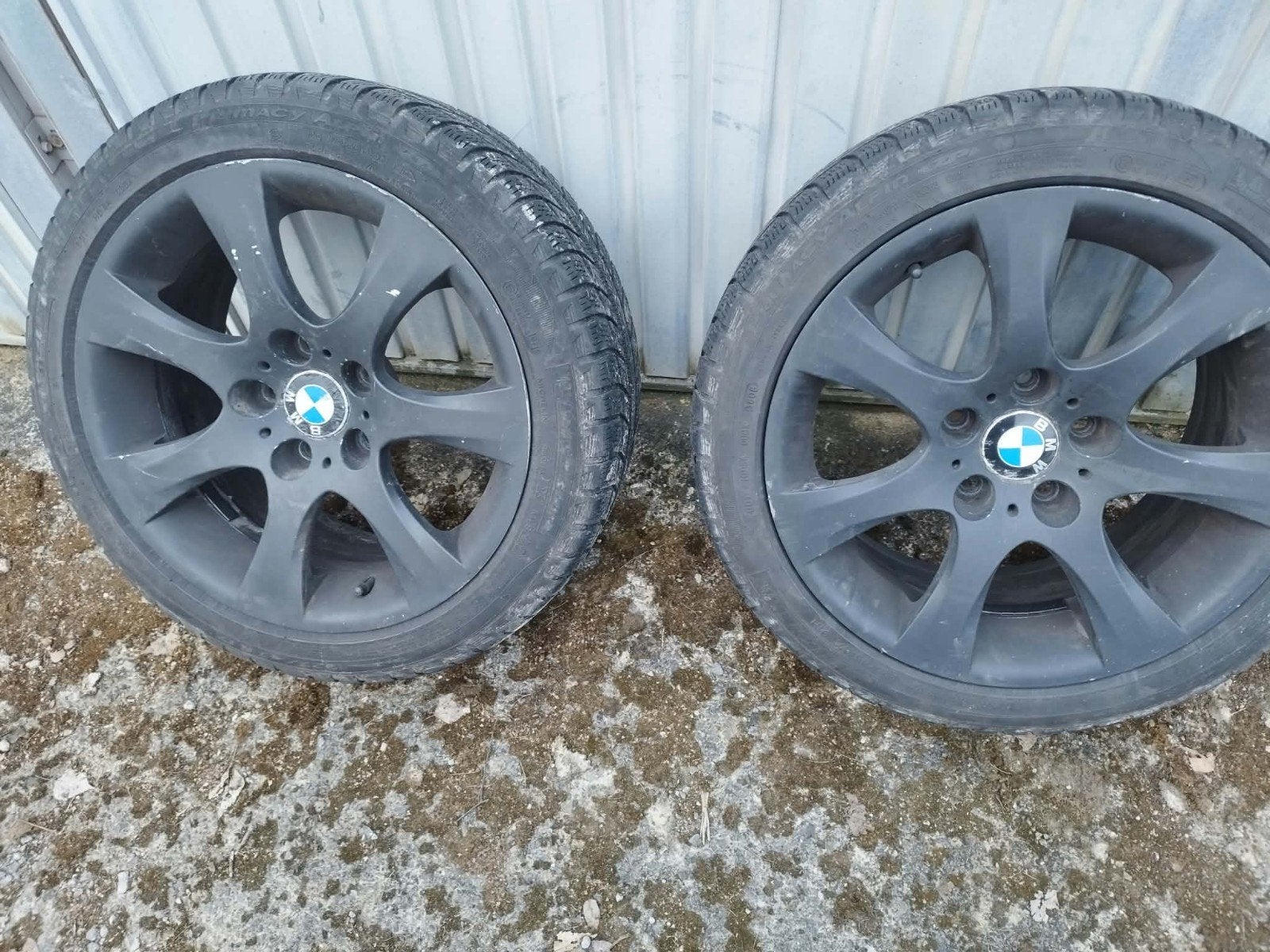 jante bmw 318 avec pneus 17pc, Autos : Pièces & Accessoires, Enlèvement, Utilisé, Pneu(s)