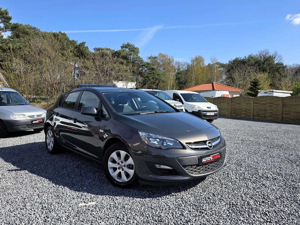 Opel Astra Turbo Benzine Weinig KM ParkeerS Airco Navi 1STe, Autos, Argent ou Gris, Entreprise, 89 kW, Noir
