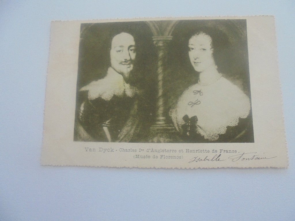 van dyck-charles d'angleterre et henriette de france, Envoi, Avant 1920, Affranchie, Stars et Célébrités