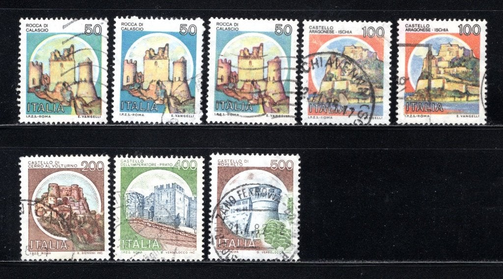 ITALIE Lot 1980 timbré, Envoi, Affranchi
