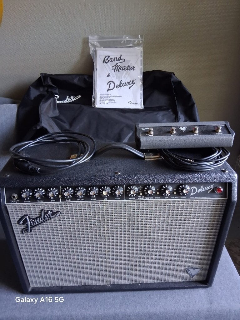 Amplificateur de lampe Fender Deluxe, Enlèvement, Comme neuf, Guitare, Moins de 50 watts