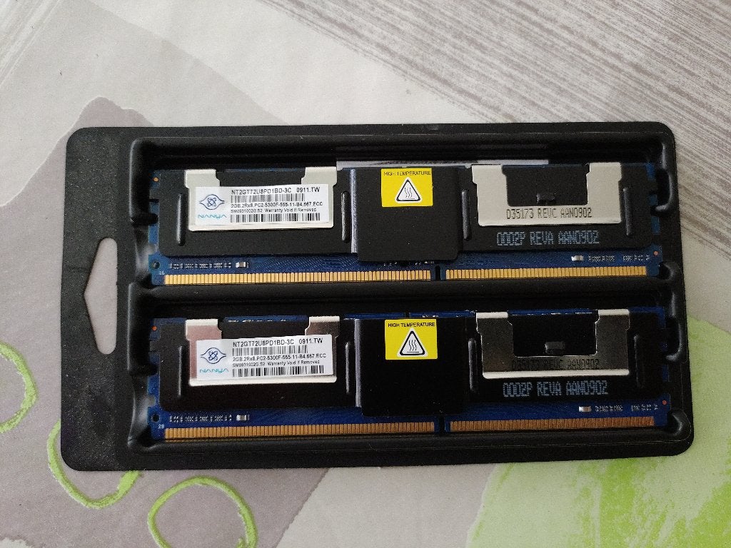 Mémoire RAM 2Gb DDR2 5300F ECC, Enlèvement ou Envoi, Serveur, DDR2, Utilisé