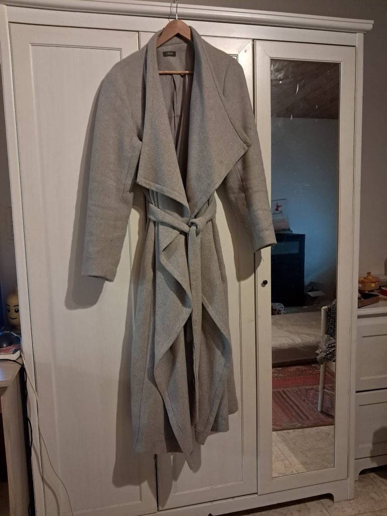 Jas, Kleding | Dames, Jassen | Winter, Grijs, Gedragen, Ophalen, ANDERE