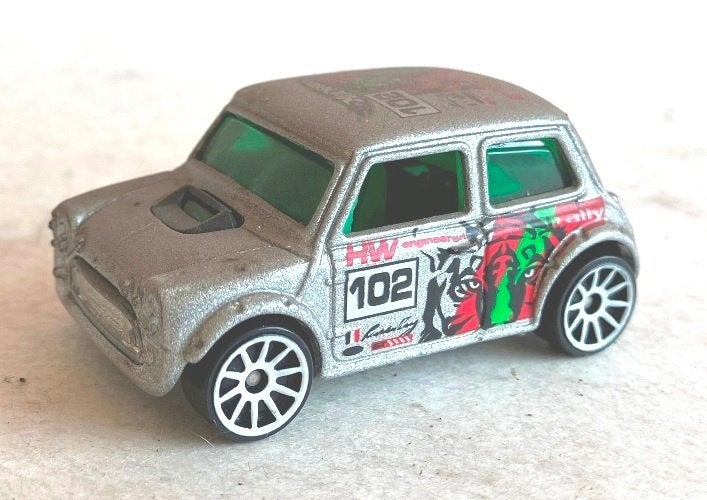 Mini Cooper silver Tiger 102 Hot Wheels., Ophalen, Gebruikt, Auto