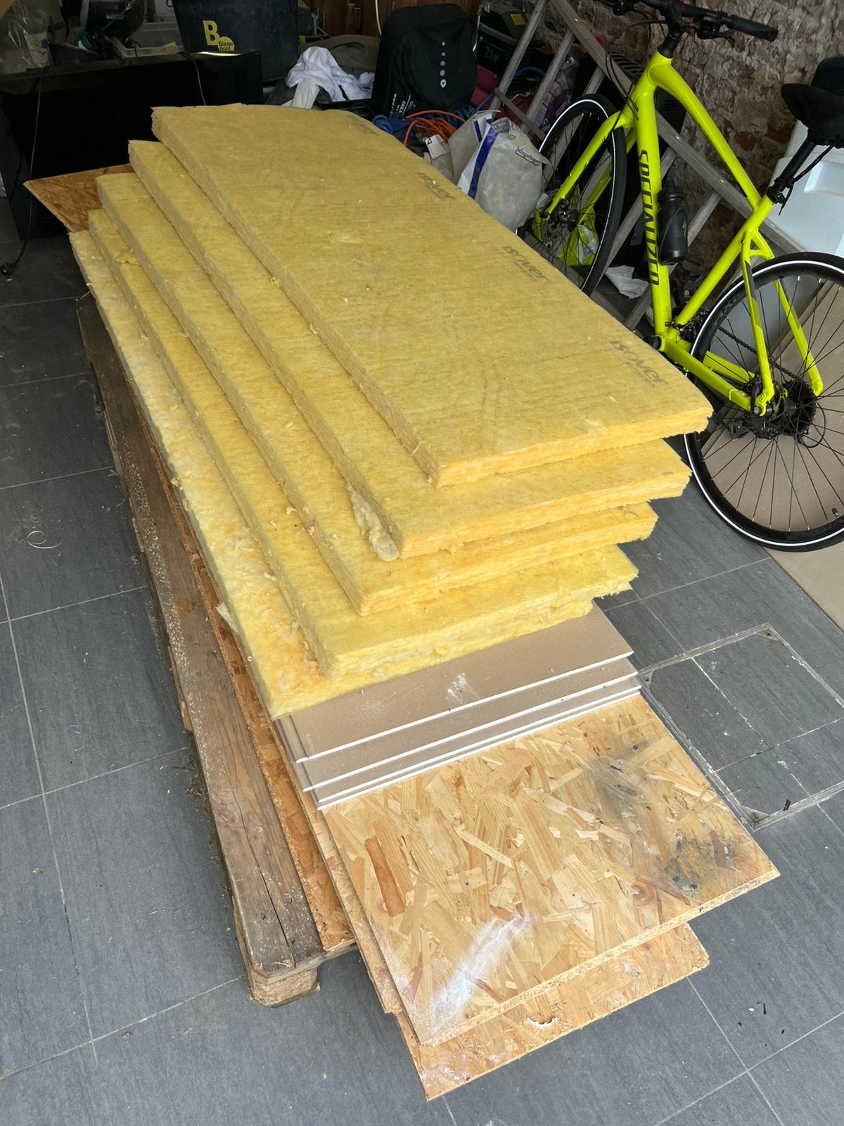Gratis gyplat, osb en isolatie, Bricolage & Construction, Plaques & Panneaux, Comme neuf, Enlèvement