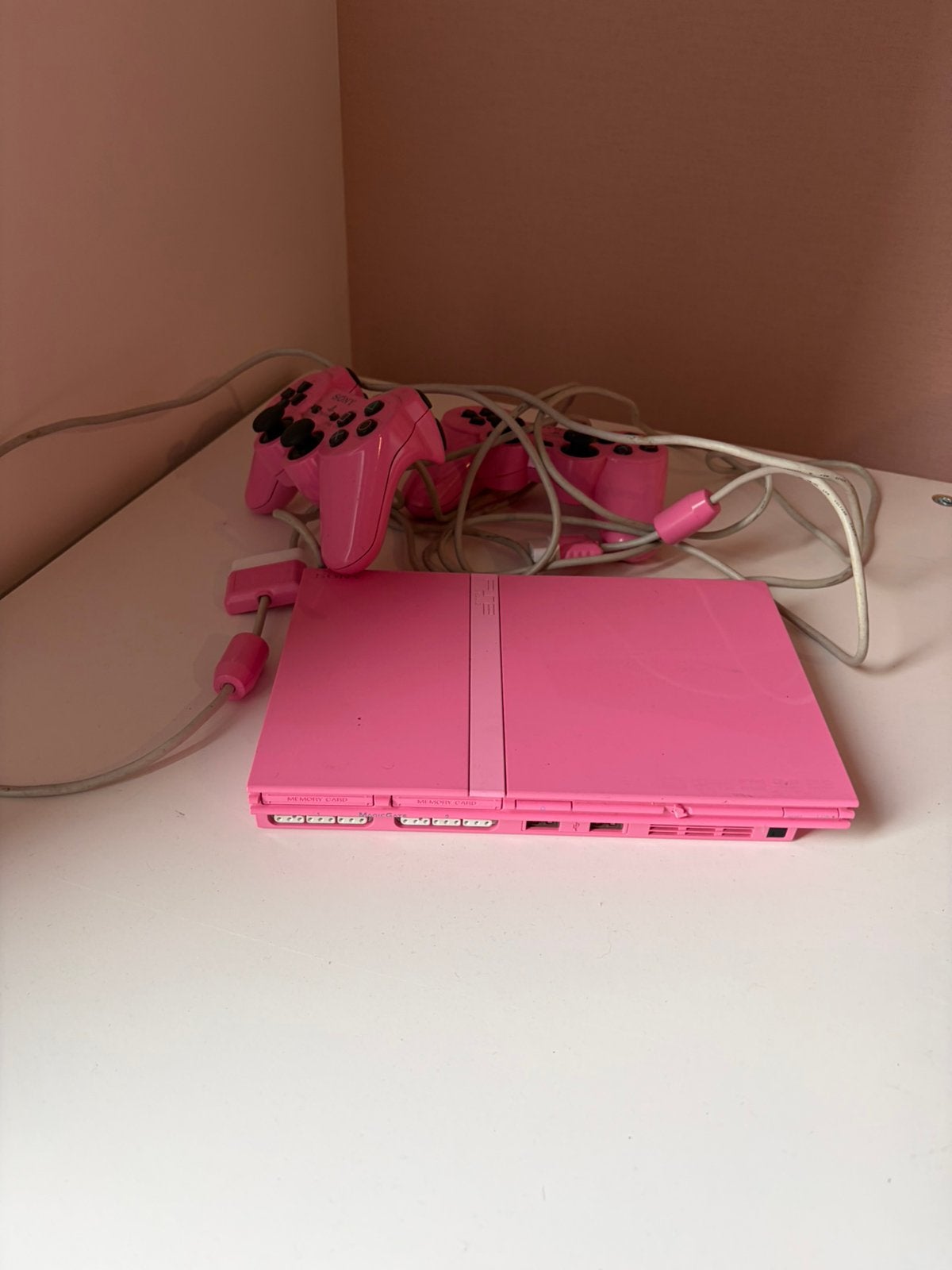 Roze Playstation 2 - uniek, Ophalen, Zo goed als nieuw, Roze