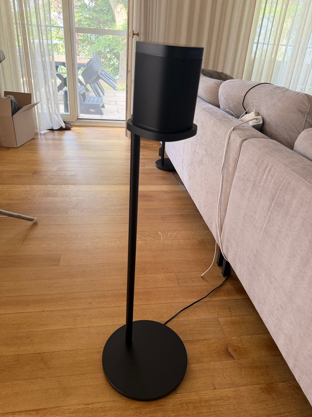 2x Statief Sonos One zwart, TV, Hi-fi & Vidéo, Enlèvement ou Envoi, Comme neuf