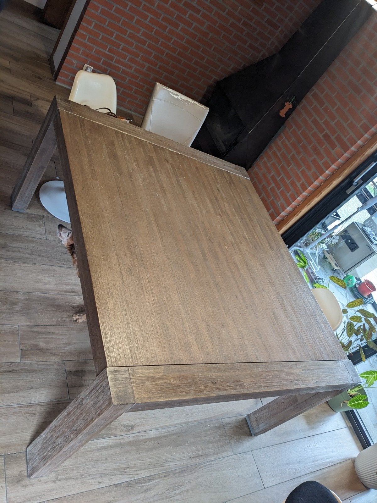 grande table carrée extensible, Maison & Meubles, Cinq personnes ou plus, Carré, Enlèvement, Utilisé