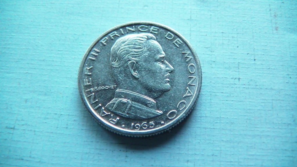 monaco 1/2 franc 1965, Enlèvement