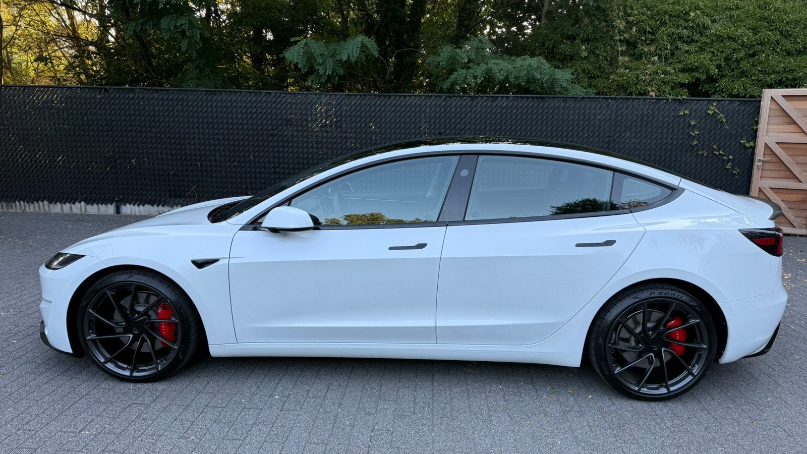 Model 3 Performance HW4 2025, Auto's, Tesla, Automaat, Dealer onderhouden, Wit, Leder