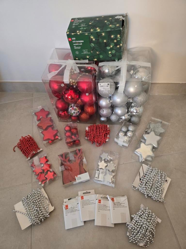 KERSTSET /PAKKET MET Led lampjes warm wit, Enlèvement
