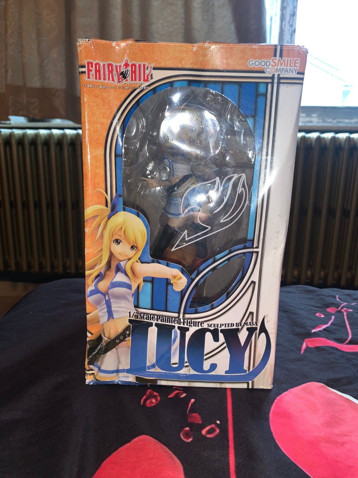 Figurine Lucy Fairy Tail 1/7 avec boîte endommagée, Enlèvement ou Envoi, Comme neuf