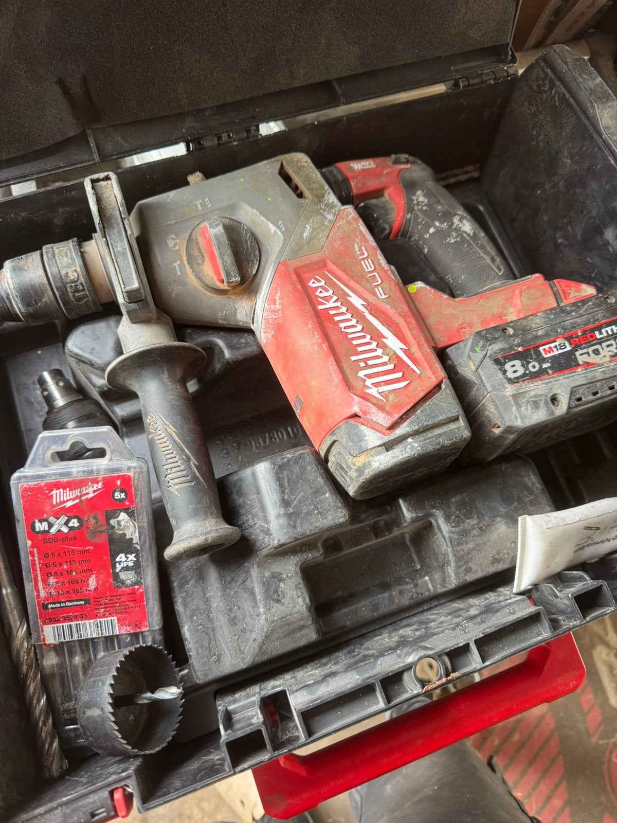 Milwaukee M18 draadloze klopboor, Doe-het-zelf en Bouw, Ophalen, Gebruikt, Boormachine