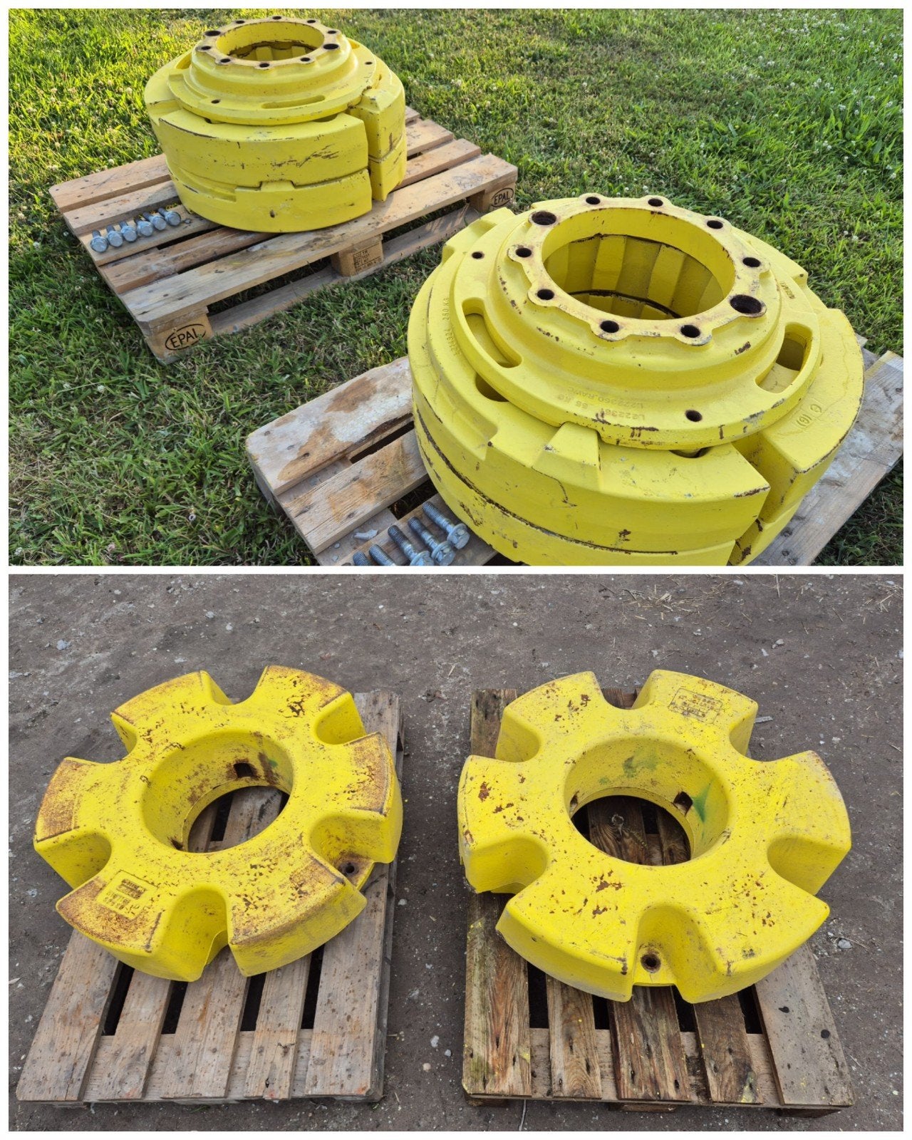 Masses des roues John Deere : 625 kg, 250 kg, Jardin & Terrasse, Tuyaux d'arrosage, Enlèvement ou Envoi, Comme neuf