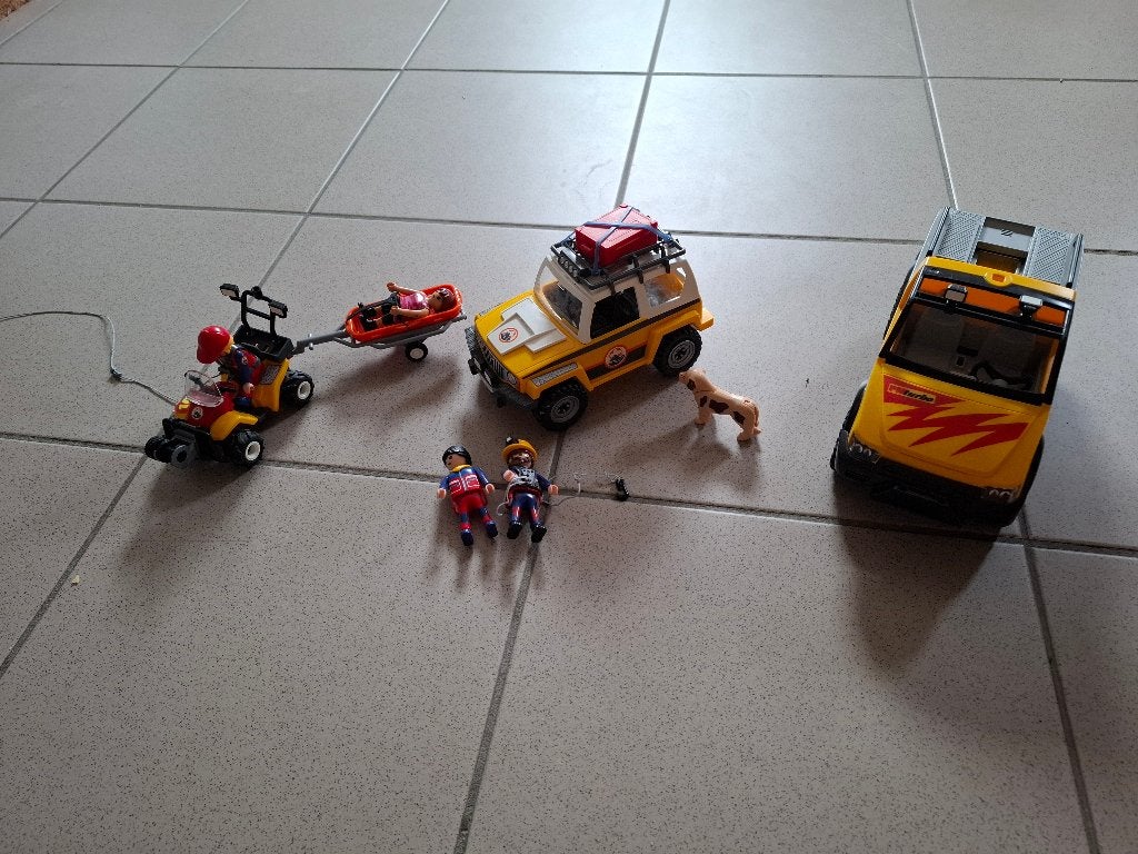 Playmobil secours, Utilisé, Véhicule, City action, Kit complet