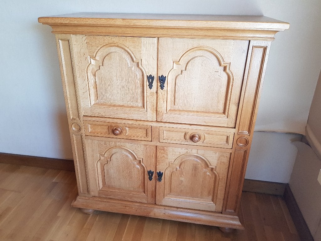 Volledige massief eiken eetkamer!, Ophalen, Zo goed als nieuw, 4 tot 6 stoelen