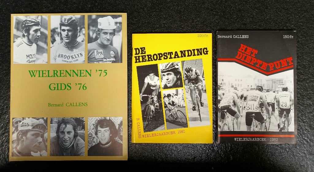 Wielerjaarboeken 1975 - 1981 - 1982 (3 stuks), Boeken, Sportboeken, Verzenden, Zo goed als nieuw, Bernard Callens, Lopen en Fietsen