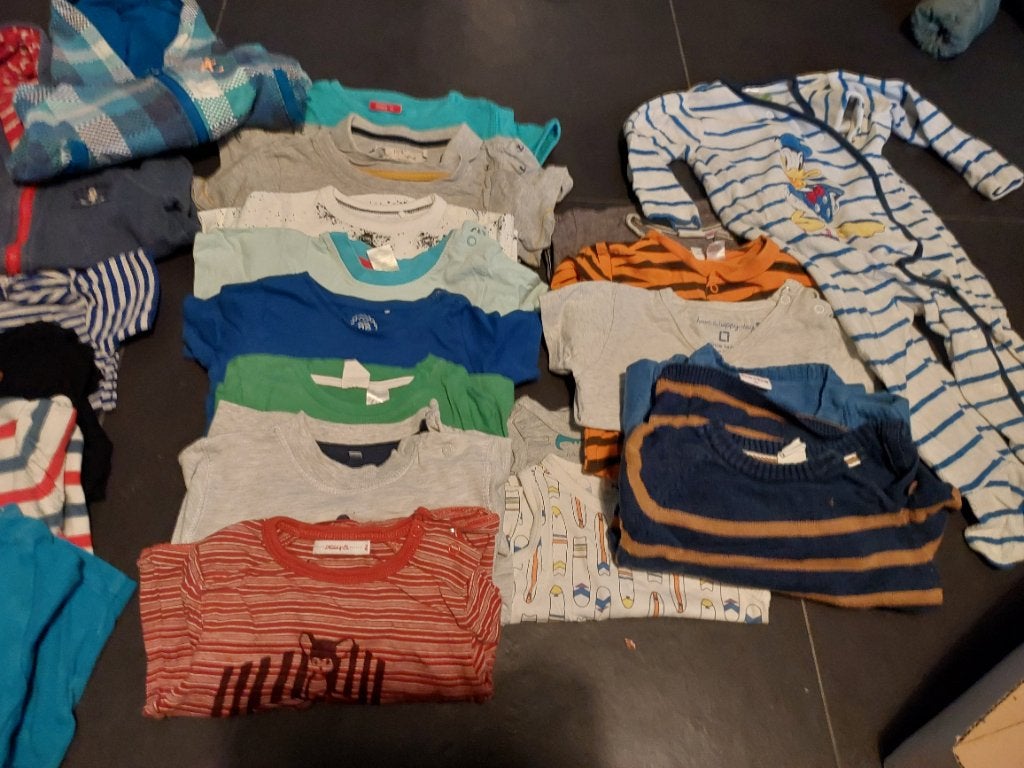Pakket kinderkledij maat 74, 80, 86, Kinderen en Baby's, Babykleding | Maat 86, Ophalen, Gebruikt, Jongetje, Overige typen