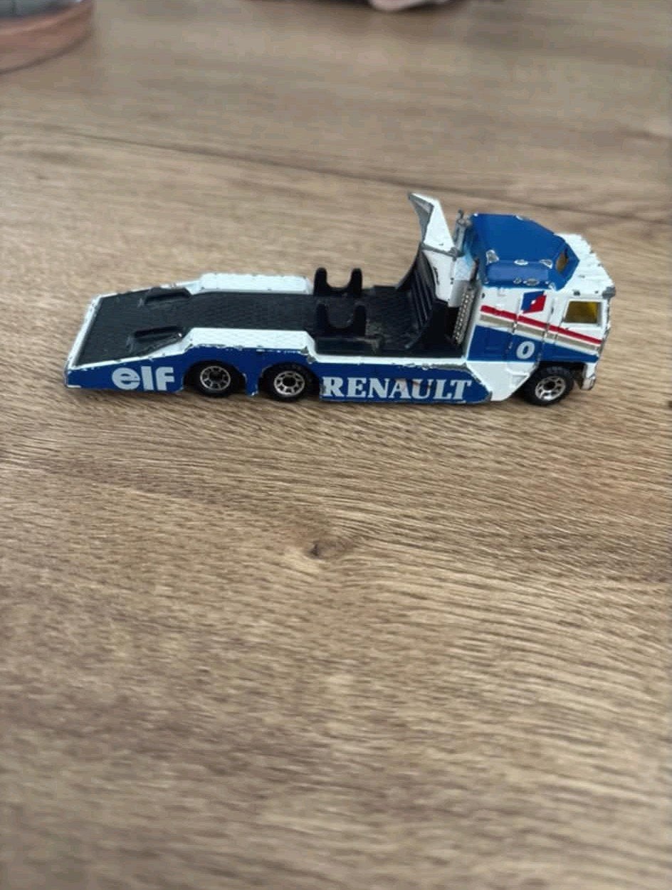 Matchbox Renauld elf racing transporter, Enlèvement ou Envoi, Utilisé, Bus ou Camion, Matchbox