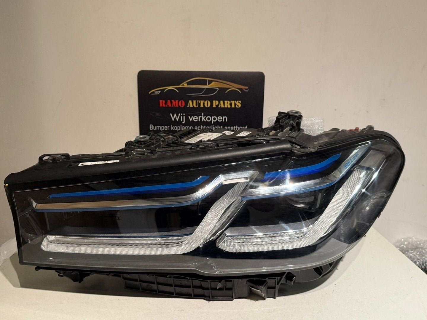 KOPLAMP BMW 5 G30 LIFT CLI 20-23 LINKS LASER 5A388D5 ORIGIN, Gebruikt, -, -, Ophalen of Verzenden