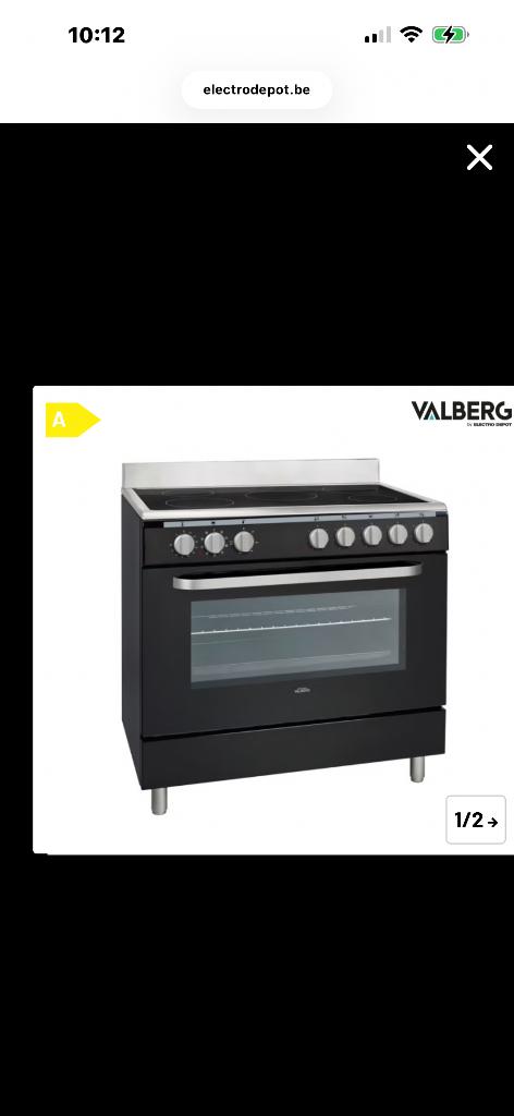 Cuisinière, Electroménager, Comme neuf, Enlèvement, À Poser, 5 zones de cuisson ou plus