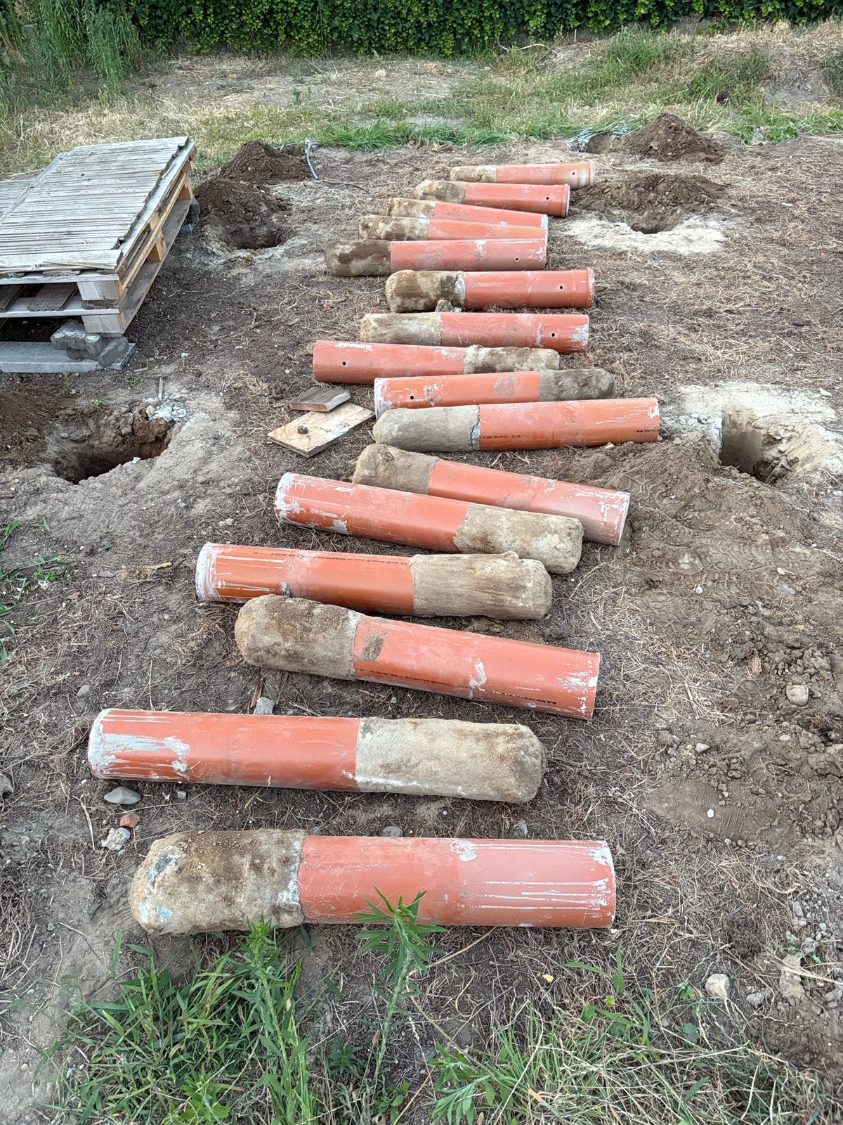 Betonpalen, Ophalen, Gebruikt