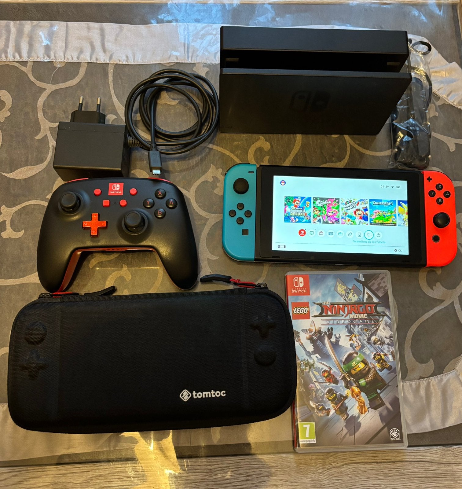 Nintendo switch, Switch 2019 Upgrade, Comme neuf, Enlèvement, Avec jeux