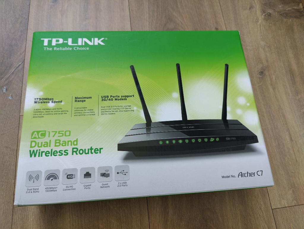 TP-Link Archer C7 router AC1750, Computers en Software, Ophalen of Verzenden, Zo goed als nieuw, Router, TP-LINK