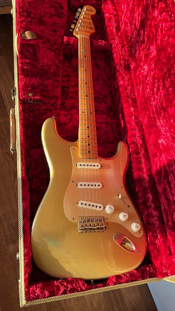 Fender Custom Shop 1956 Stratocaster Relic – 50th  (2004), Musique & Instruments, Enlèvement, Comme neuf, Fender